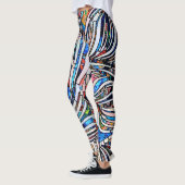 Leggings Textures brisées : Unité de verre tendue (Gauche)