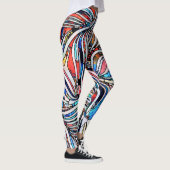 Leggings Textures brisées : Unité de verre tendue (Droite)