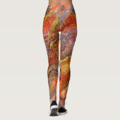 Leggings Textures de marbre et de design (Dos)