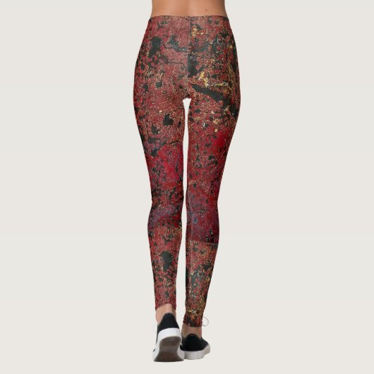 Leggings texturés Merlot Gold Luxe (Dos)