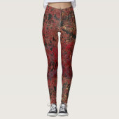 Leggings texturés Merlot Gold Luxe (Devant)