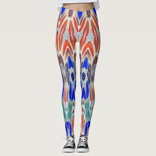 Leggings texturés multicolores "Ratti_Creative_Art (Devant)