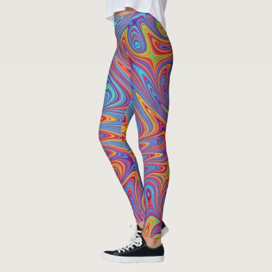 Leggings textures psychodeliques (Gauche)