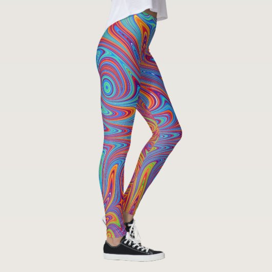 Leggings textures psychodeliques (Droite)