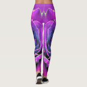Leggings texturés roses "Ratti_Creative_Arts" (Dos)