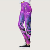 Leggings texturés roses "Ratti_Creative_Arts" (Gauche)
