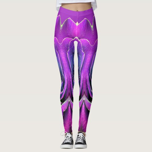 Leggings texturés roses "Ratti_Creative_Arts" (Devant)