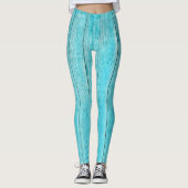 Leggings texturquoise en bois (Devant)