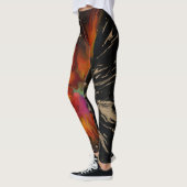 Leggings The Flight of the Phoenix – Fiery Abstract Rebirth (Gauche)
