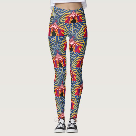 Leggings Thème de cirque Dotty Radiant Motion (Devant)