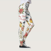 Leggings Thème de Noël de pêche (Droite)