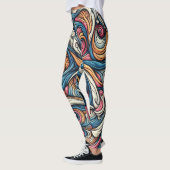 Leggings Thème du surréalisme Motif (Gauche)