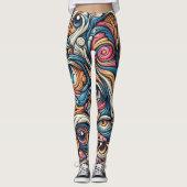 Leggings Thème du surréalisme Motif (Devant)