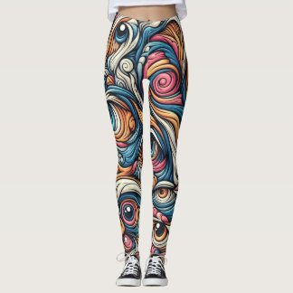 Leggings Thème du surréalisme Motif