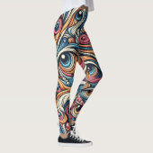 Leggings Thème du surréalisme Motif (Droite)