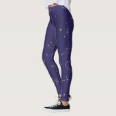 Leggings Thème Éclipse Solaire Étoile Dorée Célest (Gauche)