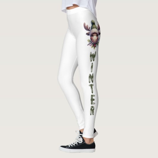 Leggings Thème Élan d'Hiver (Gauche)