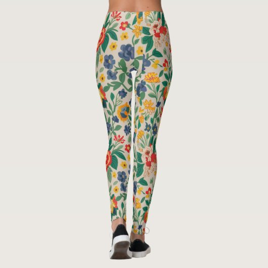 Leggings thème fleuri (Dos)