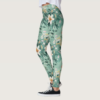 Leggings Thériaque et lis tigrés