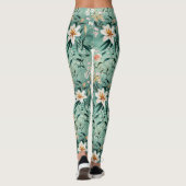 Leggings Thériaque et lis tigrés (Dos)