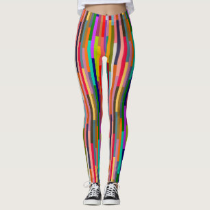 Leggings Thin Colorful Stripes 
