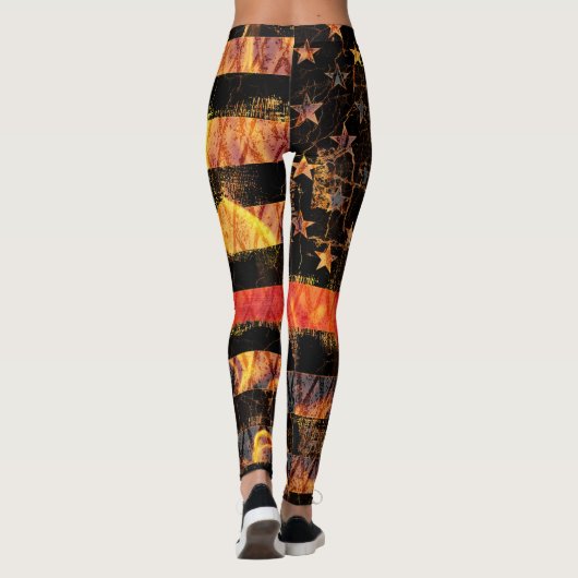 Leggings Thin Red Line and Flames (Dos)
