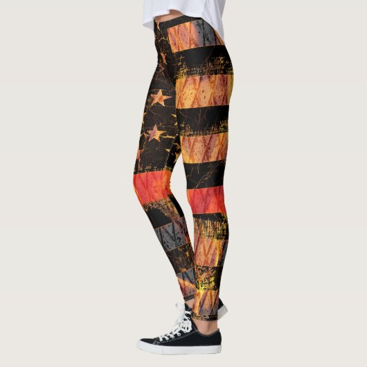 Leggings Thin Red Line and Flames (Gauche)