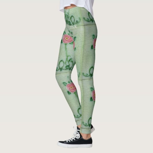 Leggings Three Pink Roses Thunder_cove (Gauche)