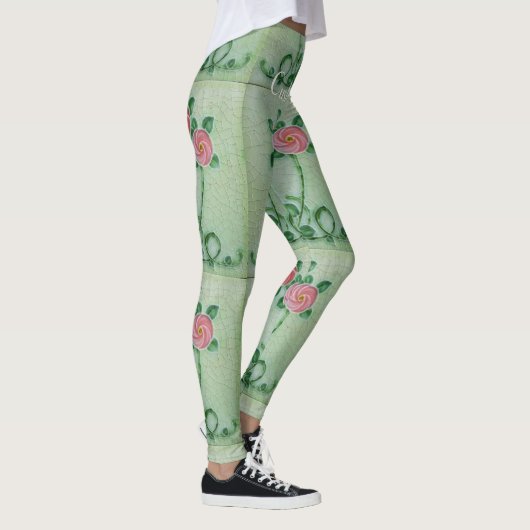 Leggings Three Pink Roses Thunder_cove (Droite)