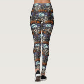 Leggings Tibetan Terrier Halloween Effrayant (Dos)