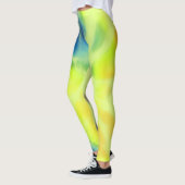Leggings Tie-dye bleu et jaune (Gauche)