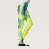 Leggings Tie-dye bleu et jaune (Droite)