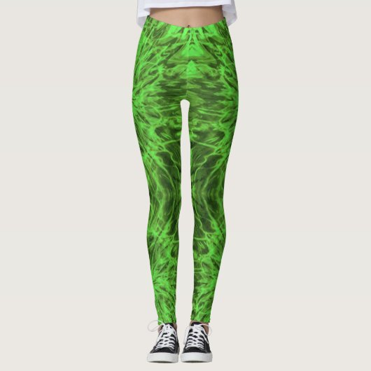 LEGGINGS TIE DYE GREEN (Devant)
