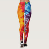 Leggings Tie Dye Motif psychédélique (Dos)