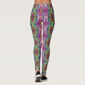Leggings Tie Dye Spirale rose (Dos)