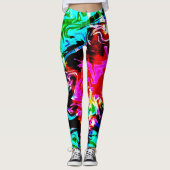 Leggings Tie Dye, Température De Feu (Devant)
