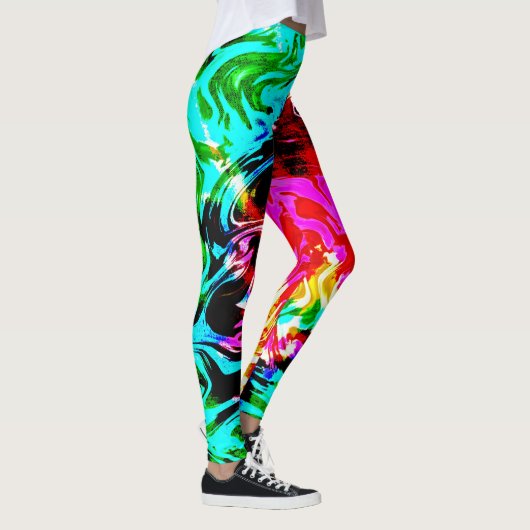 Leggings Tie Dye, Température De Feu (Droite)