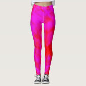 Leggings Tiedye Rouge Et Rose, (Devant)