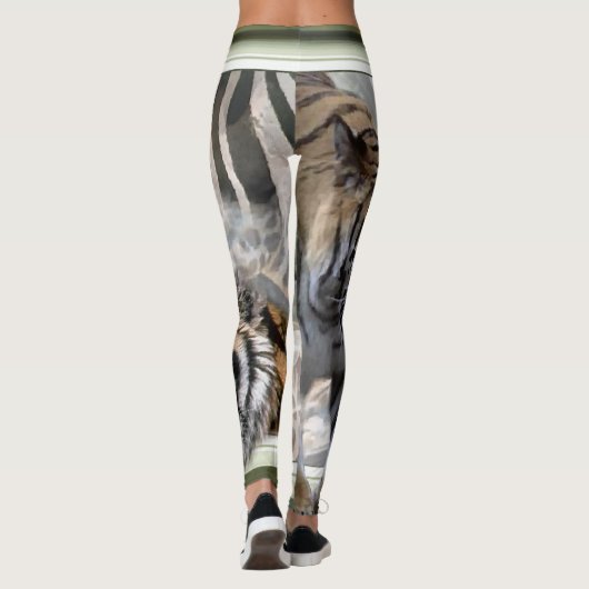 Leggings Tiger Giraffe Zebra (Dos)