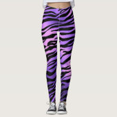 Leggings Tiger Grandes Fourrure animale Métallique (Devant)