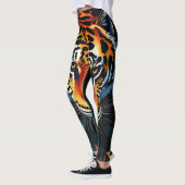 Leggings “Tiger of Mine” – Colourful Tiger Portrait (Gauche)
