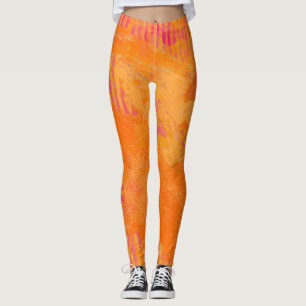 Leggings Tiger Orange
