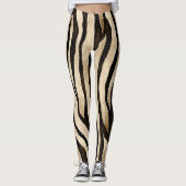 Leggings Tiger Peau Texture sans joint (Devant)
