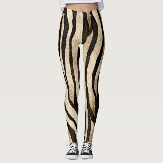 Leggings Tiger Peau Texture sans joint (Devant)
