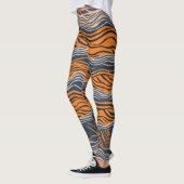 Leggings Tiger Stripes Design inspiré de la peau (Gauche)