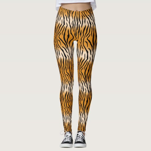 Leggings Tiger Stripes Motif Thunder_Cove (Devant)