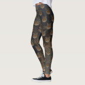 Leggings Tiger tête, look cuir (Gauche)