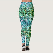 Leggings Tiger vert et bleu (Dos)