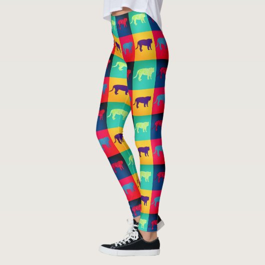 Leggings Tigers dans le style pop art (Gauche)