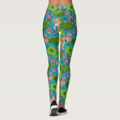 Leggings Tigers in the pink lotus pond (Dos)